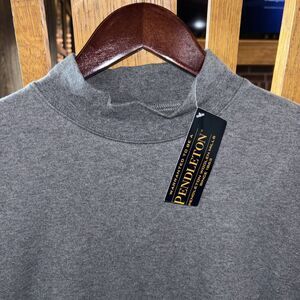 Pendleton L Large Gray Vintage Mock Turtleneck Pullover